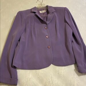Gianni orchid Purple Women's Suit with 2 skirts plain & floral